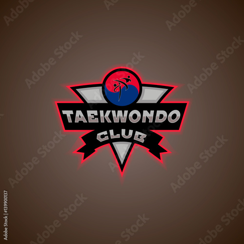 taekwondo logo vector illustration