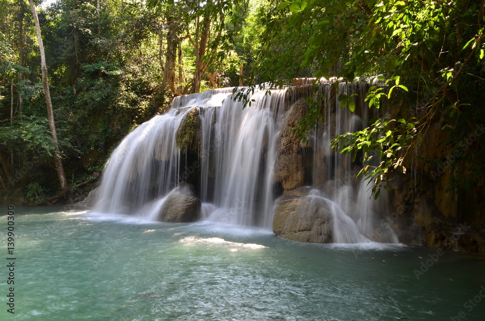 Waterfalls shallow water