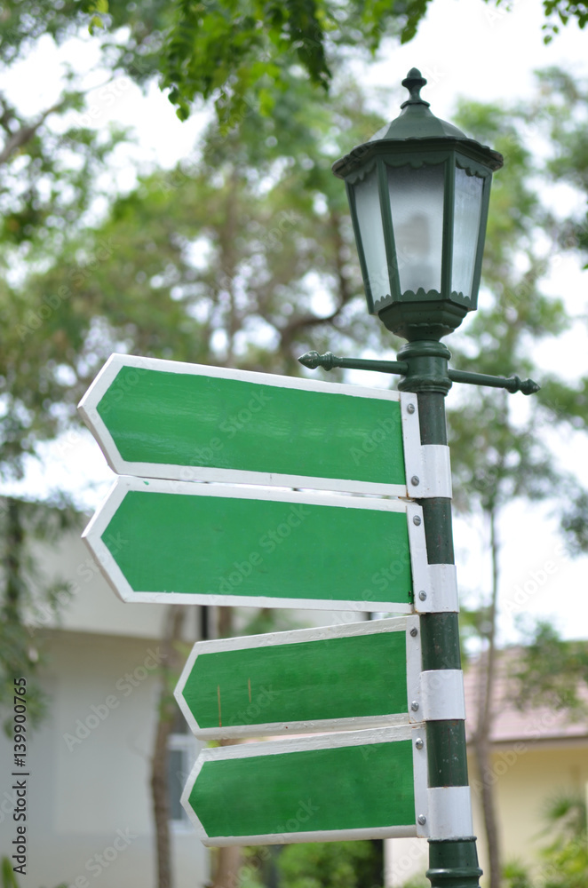 four street signs