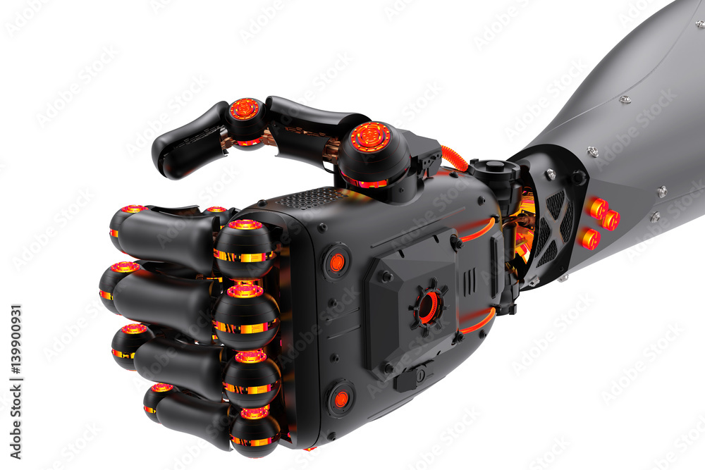 Naklejka premium robotic fist