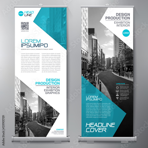 Business Roll Up. Standee Design. Banner Template.