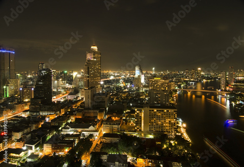 Modern city view of Bangkok  Thailand. Cityscape.