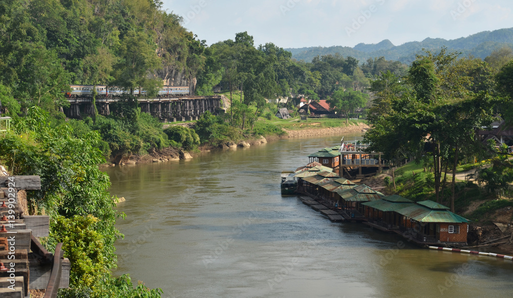 Fototapeta premium Kwa river in Kanchanaburi, Thailand