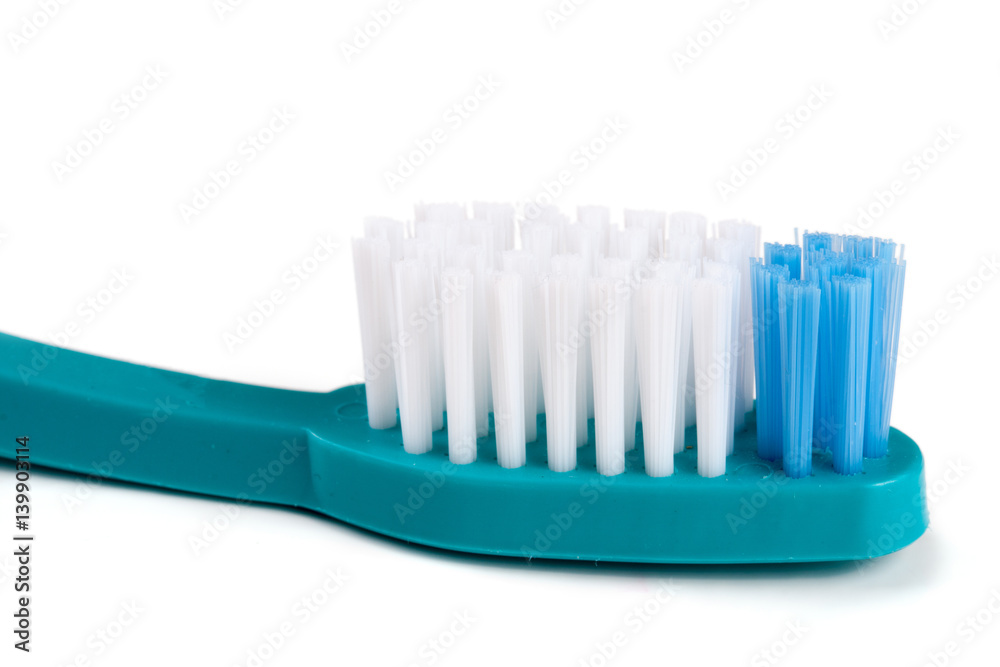 one toothbrushe head isolated on a white background closeup one toothbrushe head isolated on a white background closeup