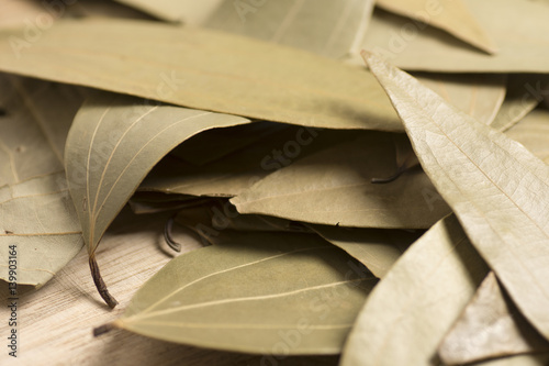 Closeup of ghar leave use it as condiment for cooking