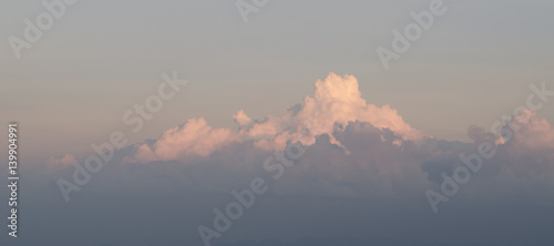 Cloud blue sky on the horiz...