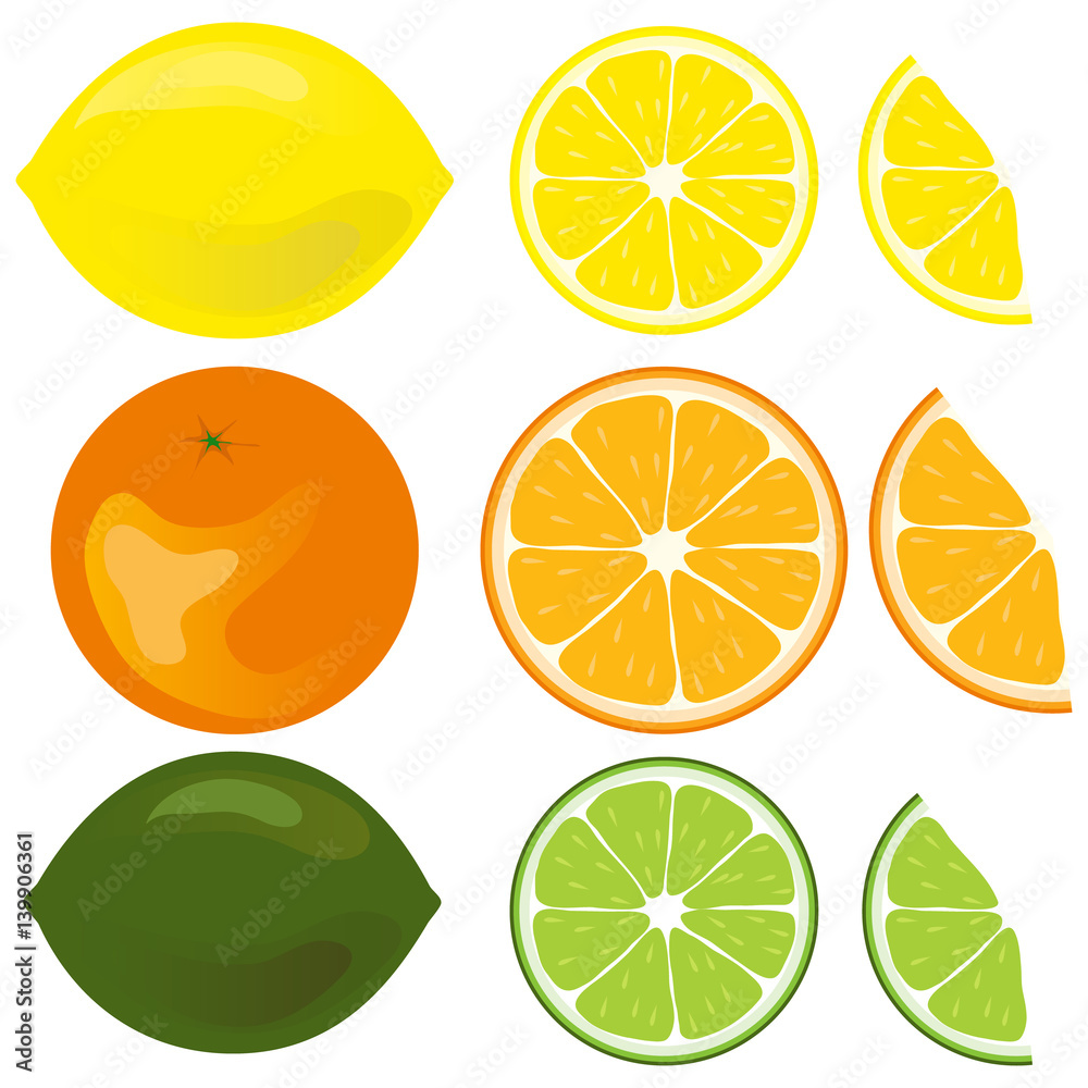 Obraz premium Icon citrus