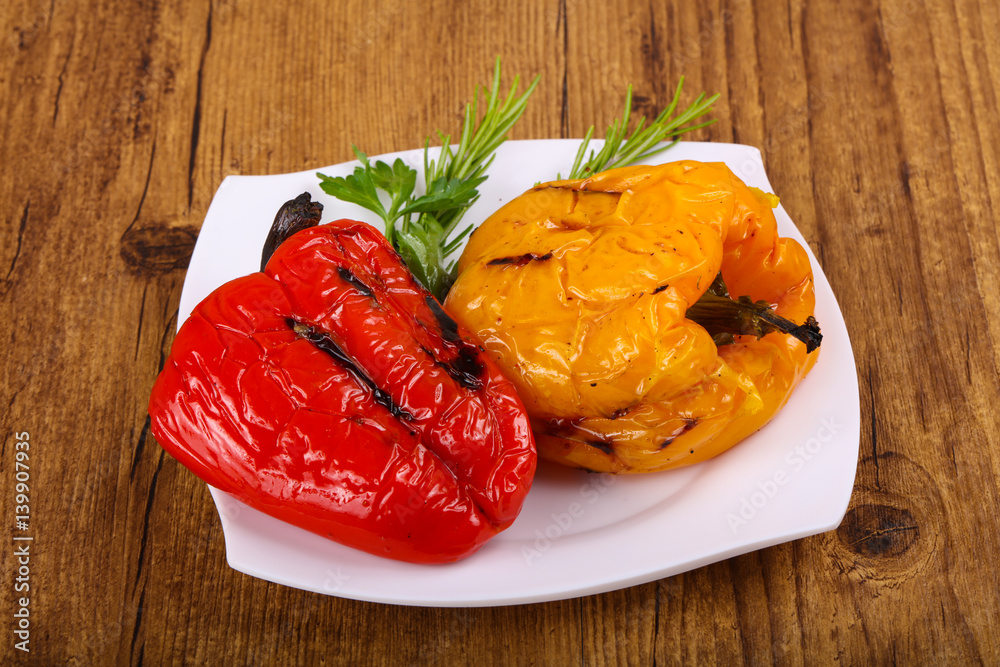 Grilled Bell Peppers Grilled Bell Peppers