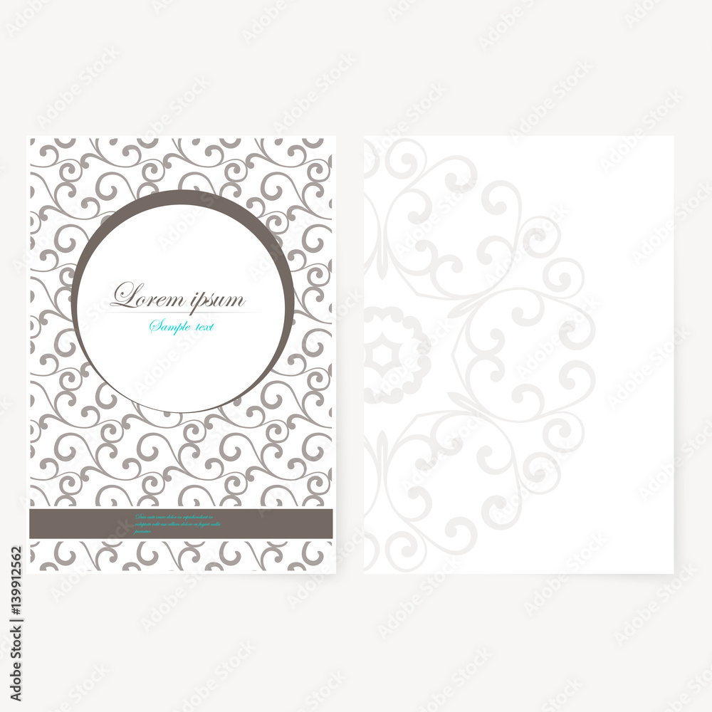 Decorative sheet of paper with oriental design Decorative sheet of paper with oriental design
