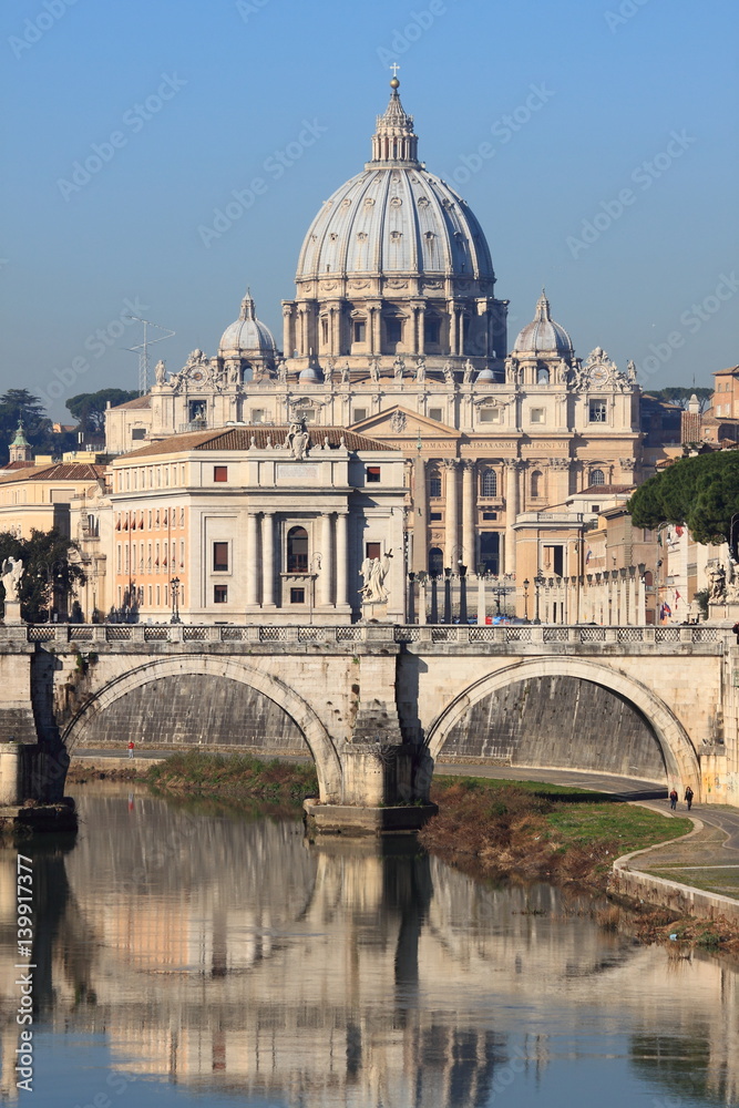 Saint Peter basilica in Rome, Italy