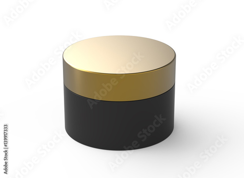 Blank black container