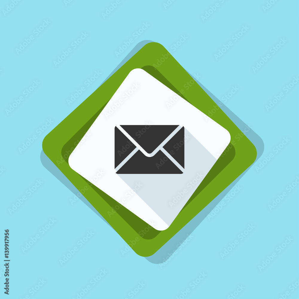 Mail button illustration Mail button illustration