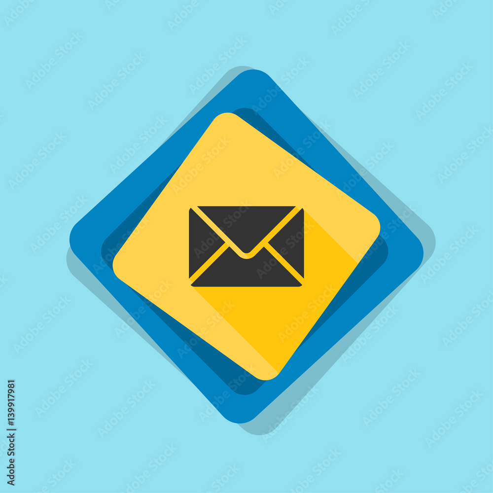 Mail button illustration Mail button illustration