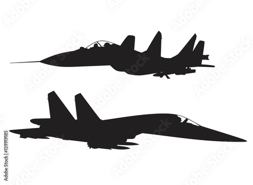 military fighter vector