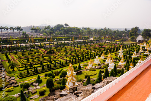 Park nong nooch view from above thailan photo