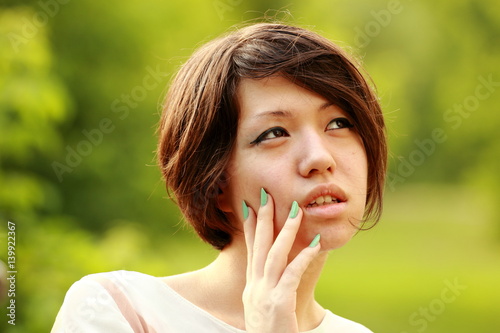 Slika na platnu Beautiful korean dream, reverie, thought.
