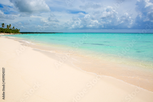 Tropical beach in caribbean sea.