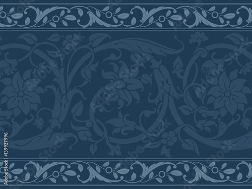 wedding card design, paisley floral pattern , India