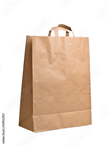 Paper Bag isolated on white