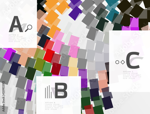 Abstract geometrical texture with infographic options
