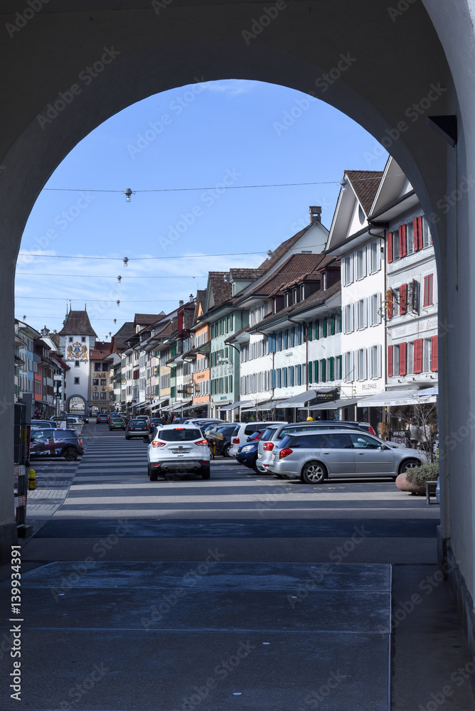 Fototapeta premium The village of Willisau on Switzerland