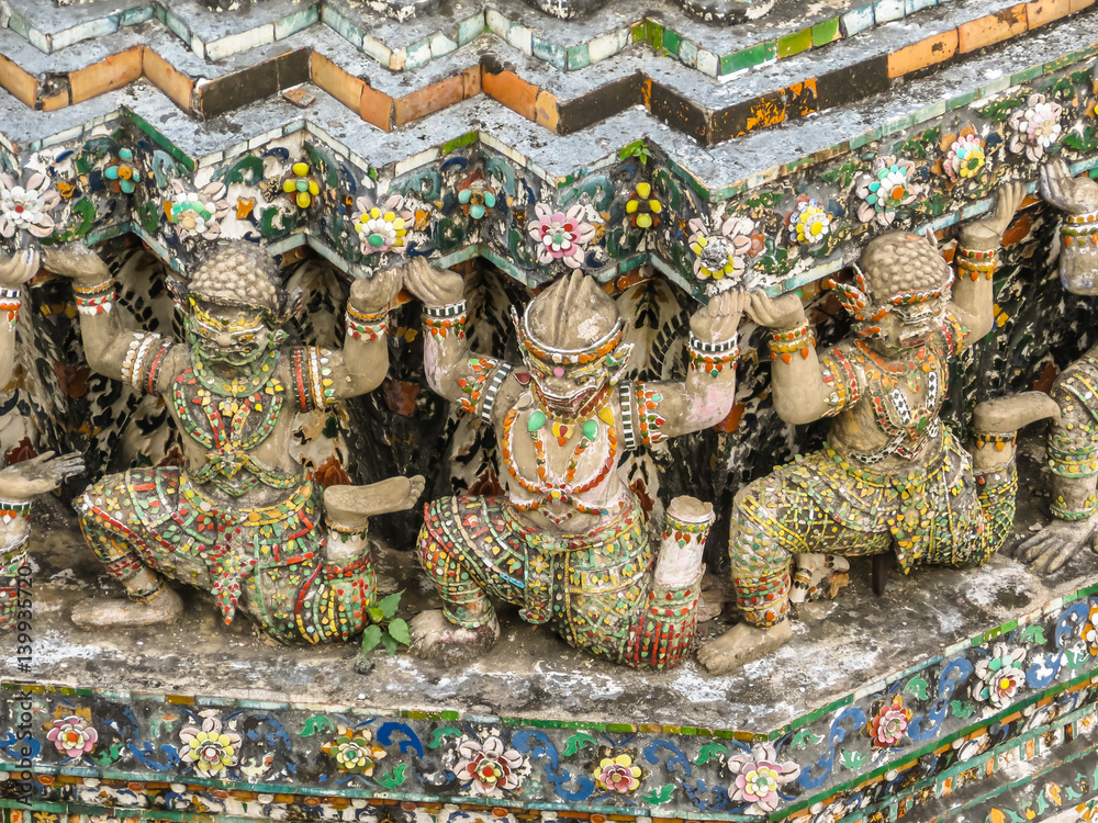 Wat Arun Temple or Temple of Dawn, Bangkok, Thailand Wat Arun Temple or Temple of Dawn, Bangkok, Thailand