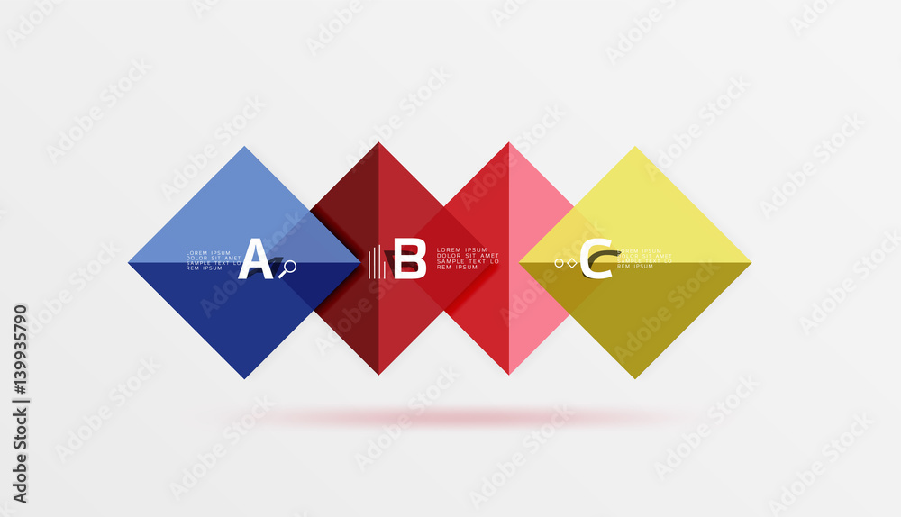 Vector square banner