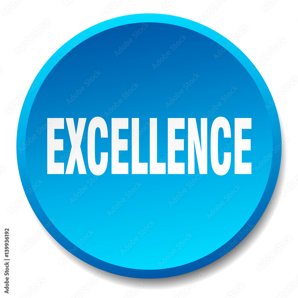 excellence blue round flat isolated push button excellence blue round flat isolated push button