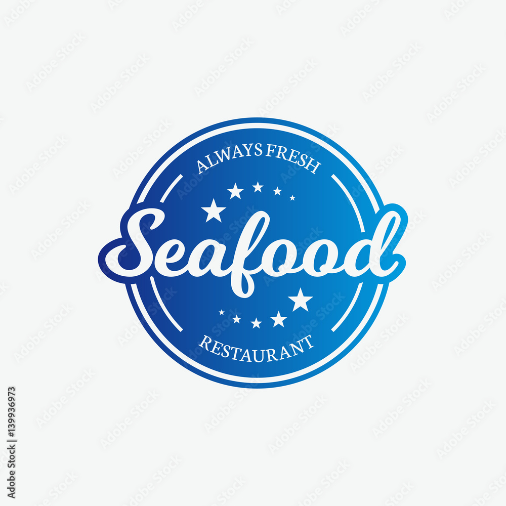 Seafood Fish Label Seafood Fish Label