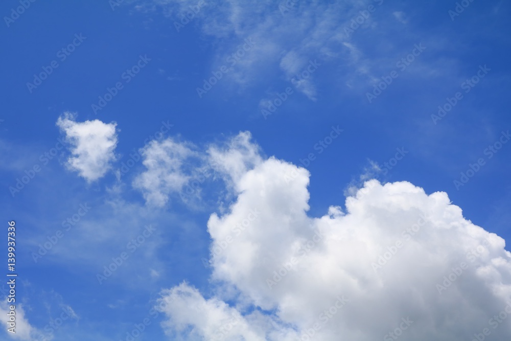 blue sky with big cloud and raincloud, art of nature beautiful and copy space for add text blue sky with big cloud and raincloud, art of nature beautiful and copy space for add text