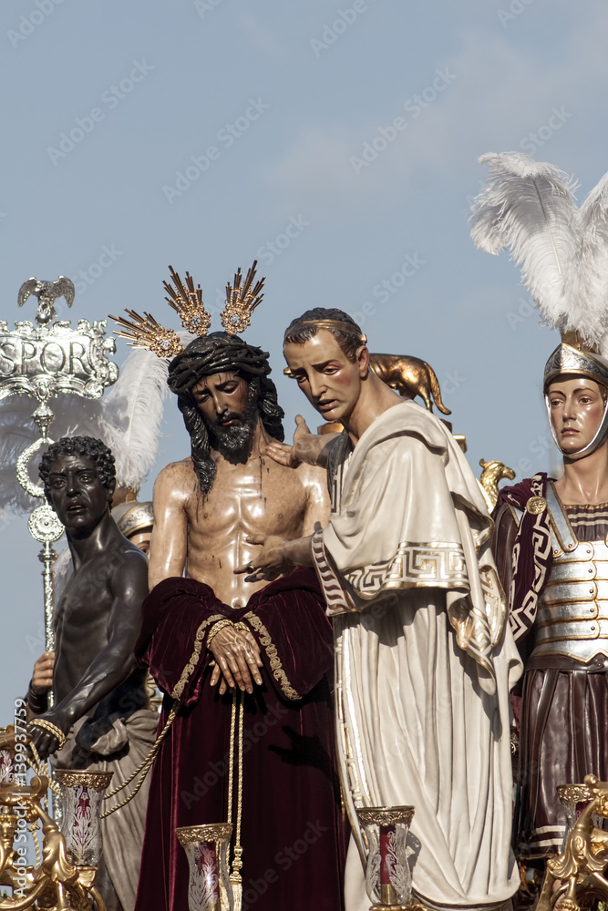 paso de misterio de la hermandad de San Benito, semana santa de Sevilla