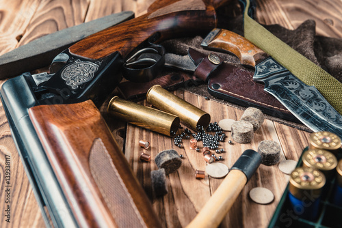 Set of  hunting equipment