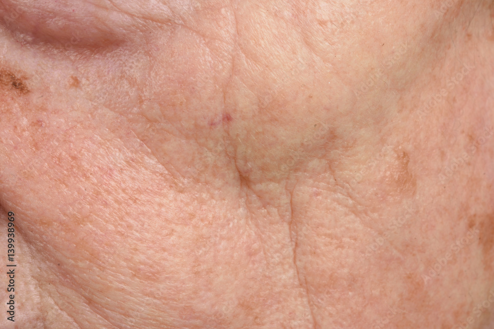 detail of a face of seninor woman detail of a face of seninor woman