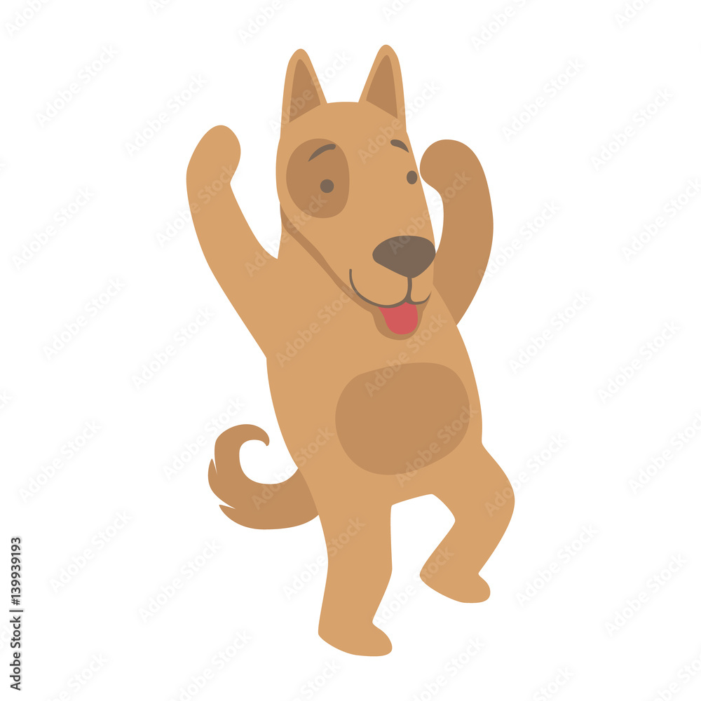 Dog Cute Toy Animal With Detailed Elements Part Of Fauna Collection Of Childish Vector Stickers Dog Cute Toy Animal With Detailed Elements Part Of Fauna Collection Of Childish Vector Stickers