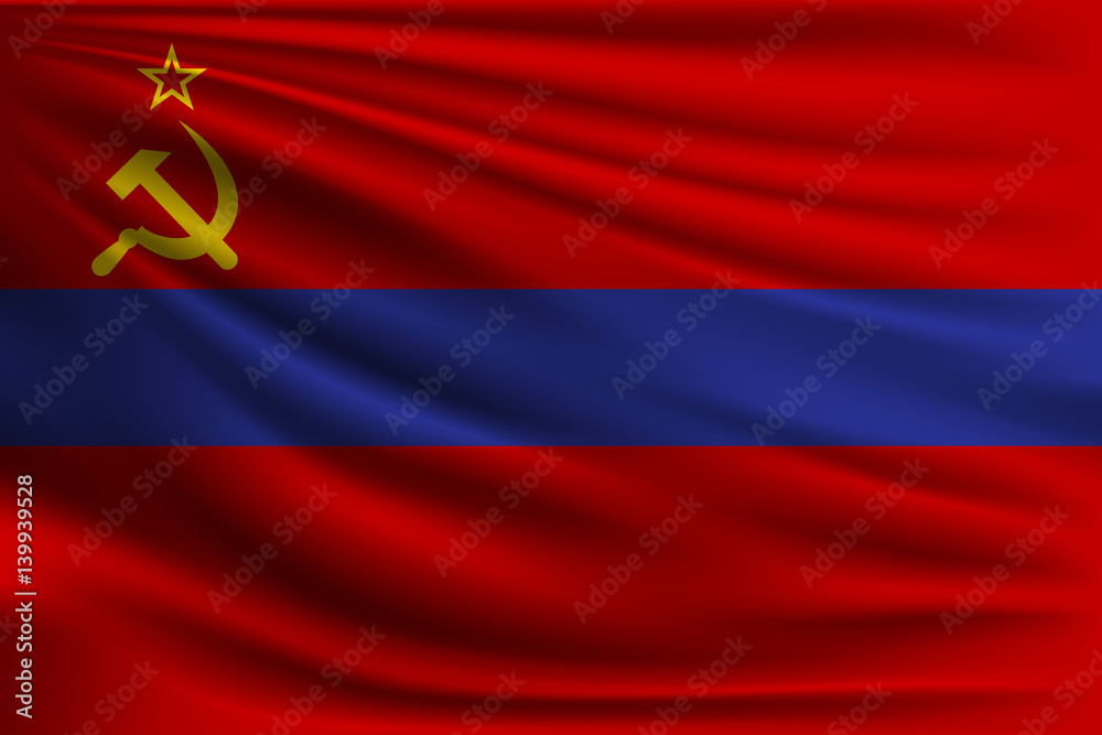 National flag of the Armenian Republic in the USSR. The symbol of the