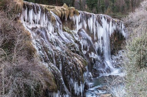 Cascata delle Marmore ghiacciata photo