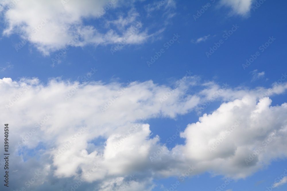 blue sky with big cloud and raincloud, art of nature beautiful, copy space for add text blue sky with big cloud and raincloud, art of nature beautiful, copy space for add text