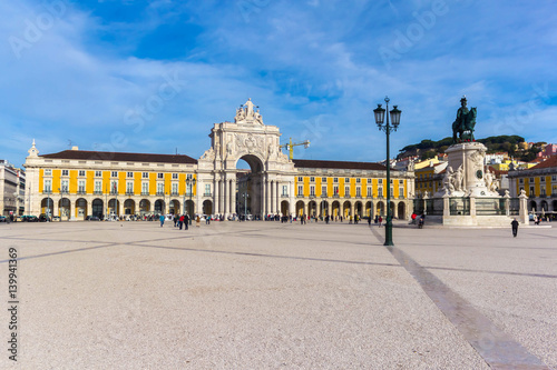 Commerce Square (Praca do Comercio) in Lisbon, Portugal