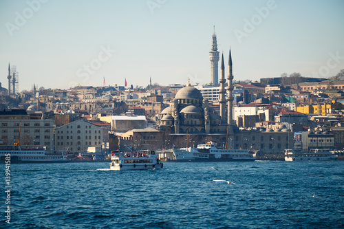 Boat trip, cruise on the Bosphorus, Istanbul, Turkey.