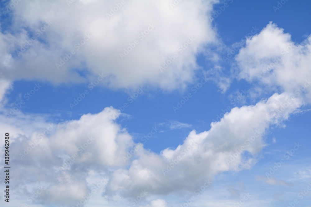 Obraz premium blue sky with cloud bright beautiful art of nature and copy space for add text