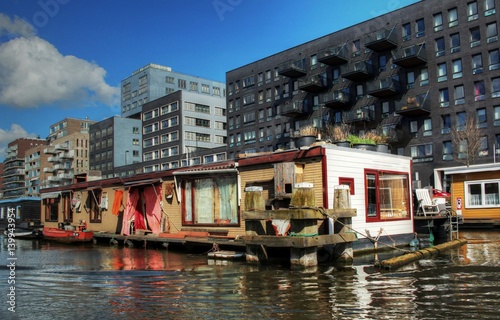 Fototapeta Naklejka Na Ścianę i Meble -  High Dynamic Range picture of architecture in Amsterdam