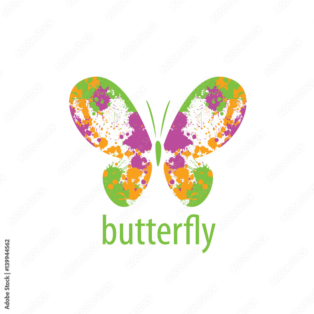 vector butterfly logo