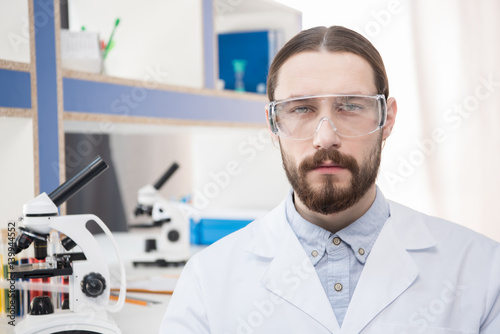 Professional male scientist