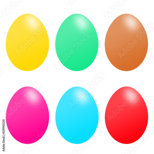 Colored Easter eggs