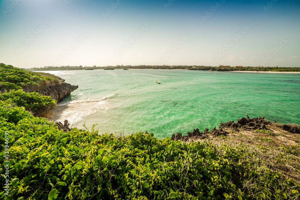 Naklejka premium Seven Islands area, Watamu, Kenya