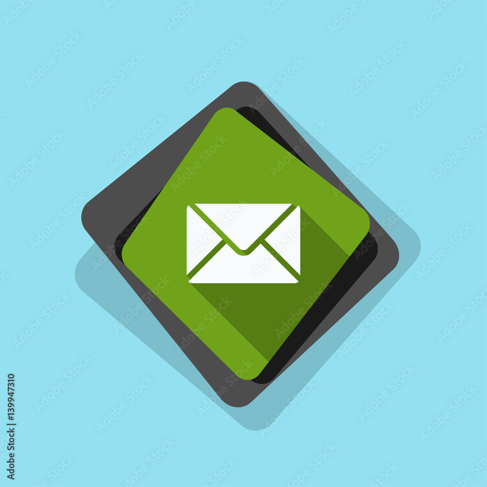 Mail button illustration Mail button illustration