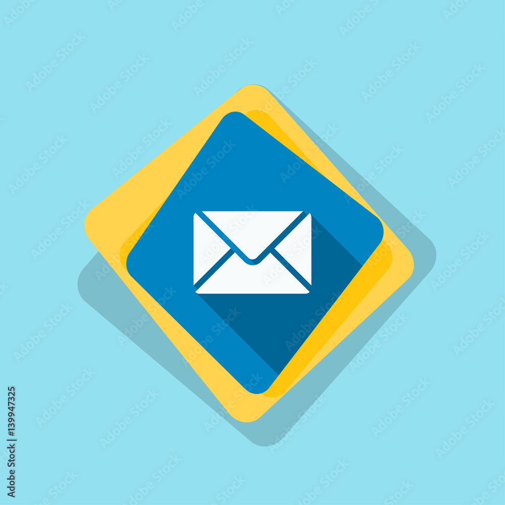 Mail button illustration Mail button illustration