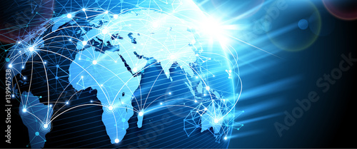 Digital network. Vector 
