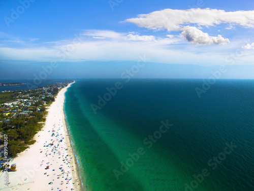 Aerial view of Coast in Florida, USA photo