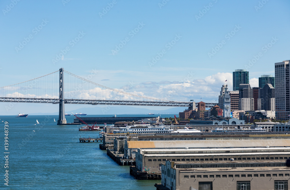 Bay Bridge Beyond San Francisco
